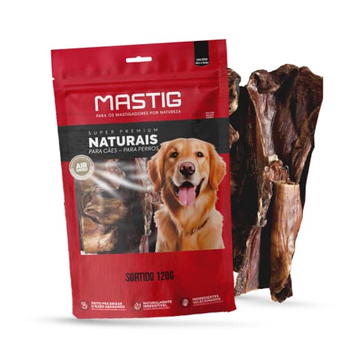 Sortido Natural 120g Mastig Petisco Natural Mastigável para Cães