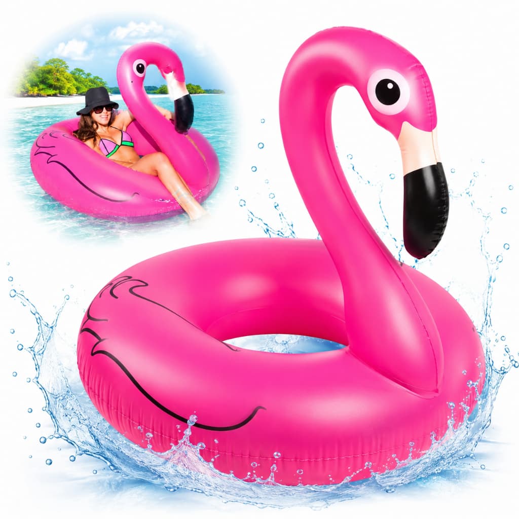 Boia inflável Flamingo Grande 70 90 e 120cm Para Piscina, Praia e Festas - Criança e adulto  até 100kg Super Resistente
