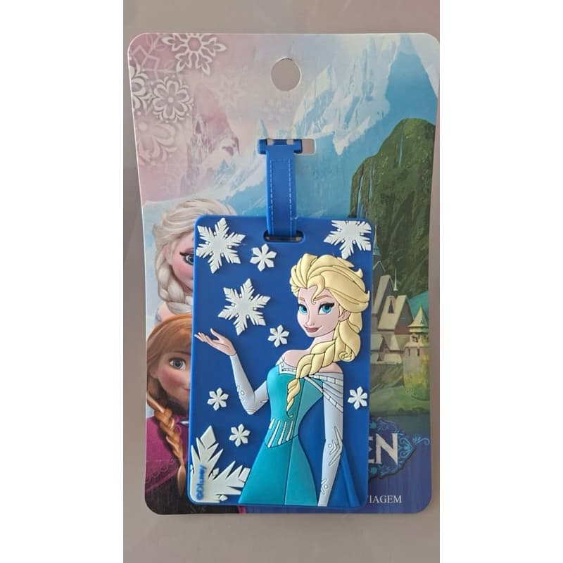 Tag Identificadora de Mala Frozen Disney Anna e Elsa