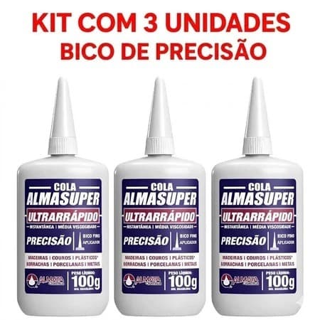 KIT COM 3 COLAS PRECISÃO ALMATA QUIMICA