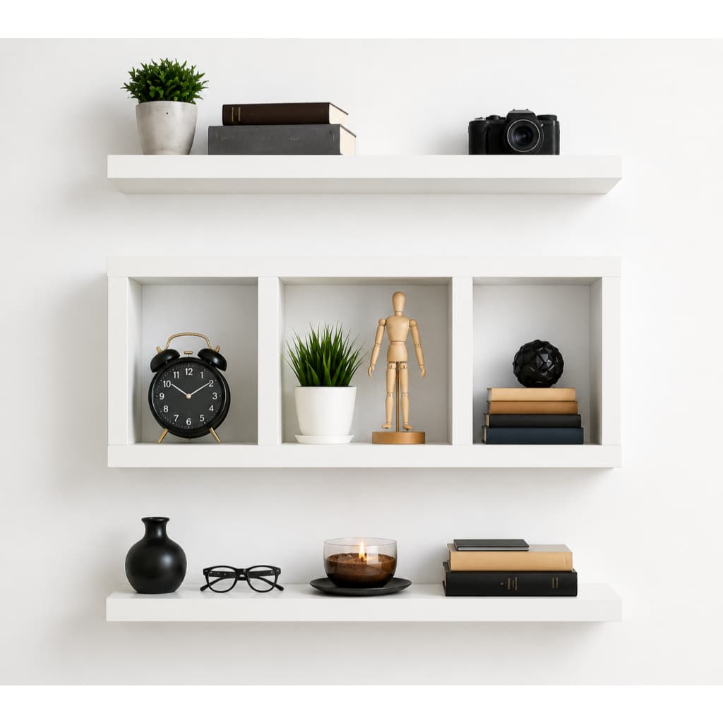 NICHO PRATELEIRA RETA DECORATIVA MULTIUSO MDF 15MM