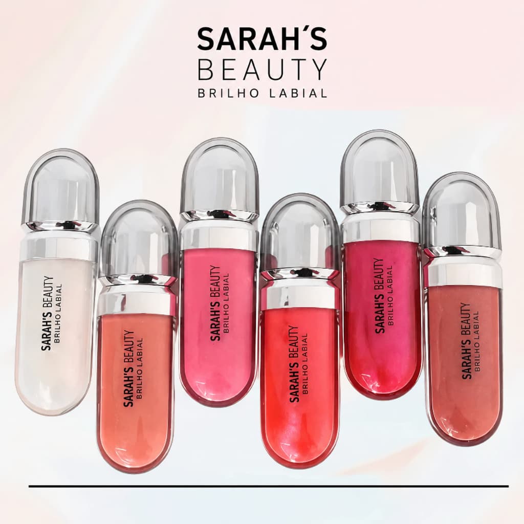Gloss Labial Sarah's Beauty S6131 8,5ml Lip Gloss Hidratante Brilho Intenso