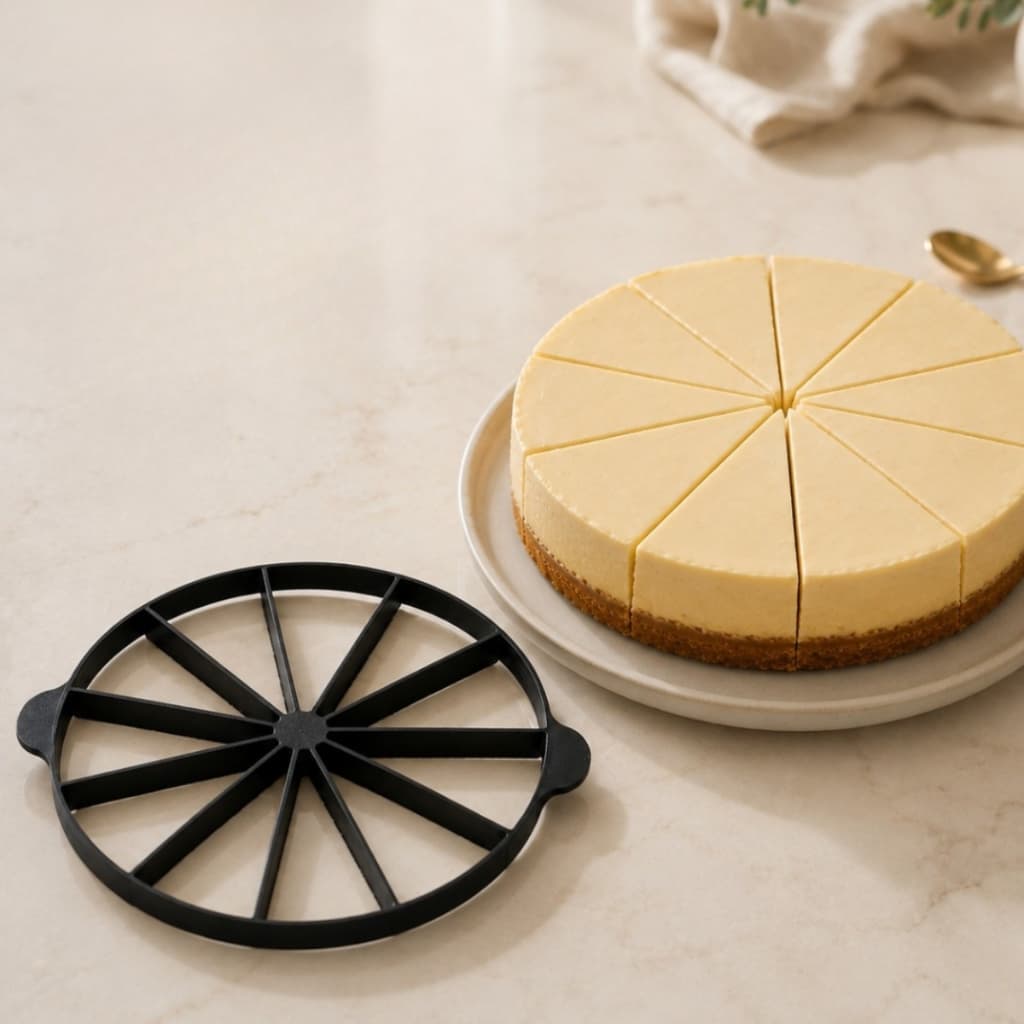 Marcador Cortador De Bolo Torta Pudim 24cm 10 Fatias