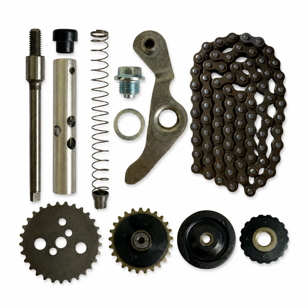 Kit Tensor Corrente Comando Completo Honda Biz 100 Pop 100 Coroa Engrenagem