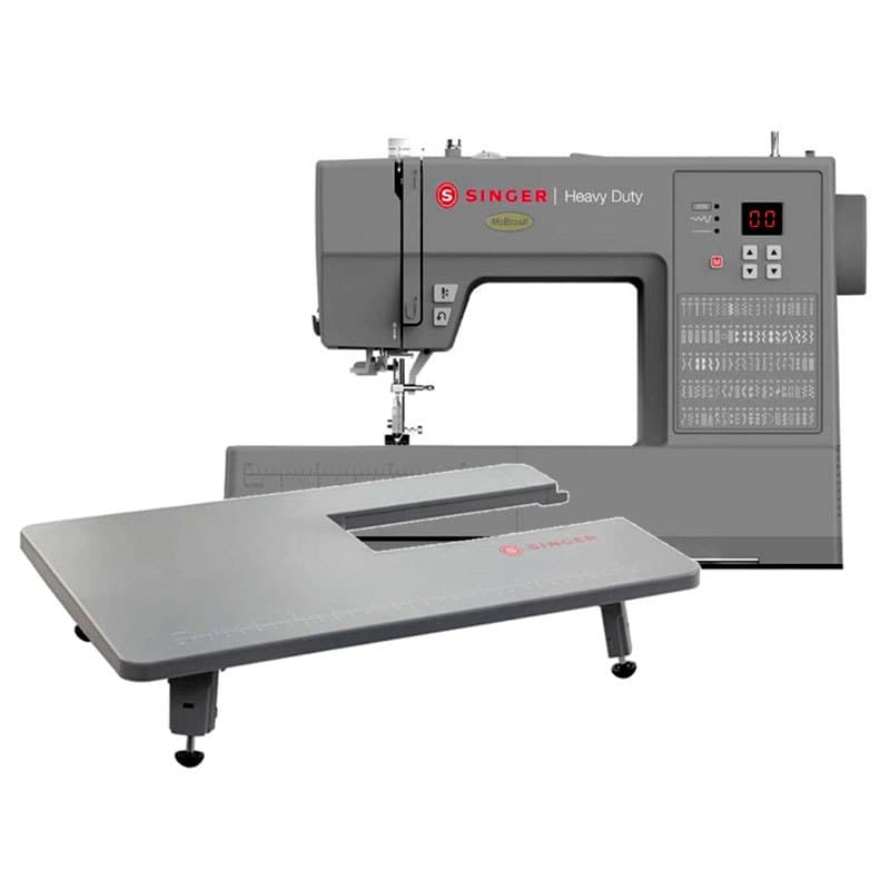 Máquina De Costura Computadorizada Heavy Duty Singer HD6605 Autovolt com Mesa Extensora