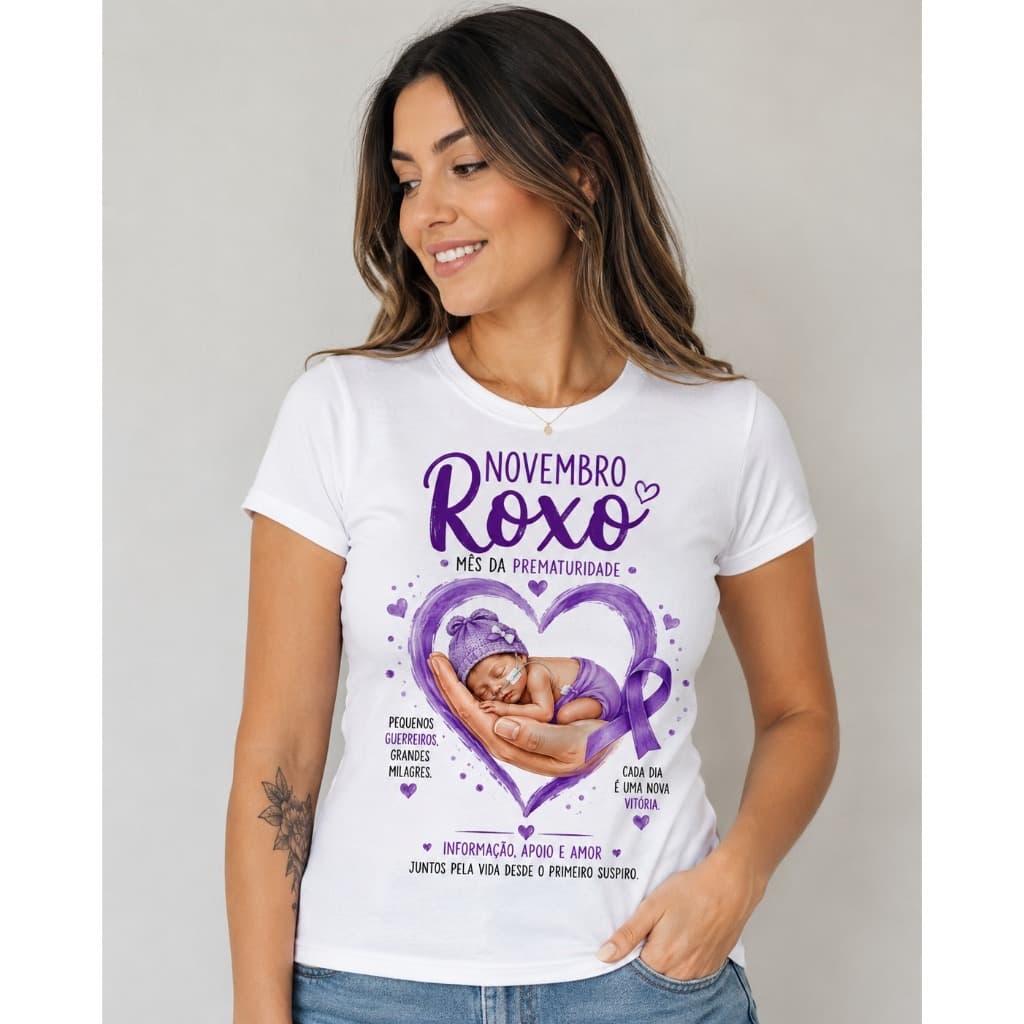 Camiseta Novembro Roxo, Prematuridade