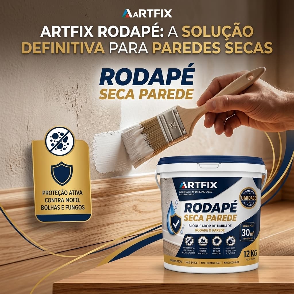 Rodapé Impermeabilizante 12KG com Proteção Contra Umidade e Infiltração