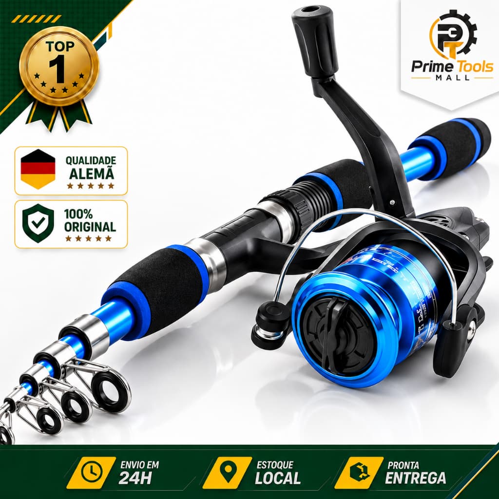 Kit Pesca 1.8M Pesca Conjunto De Vara De Pesca Com bolsa Isca Anzol