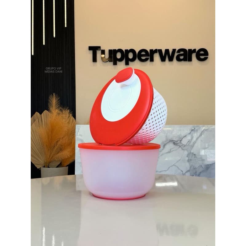 Centrífuga Plus Tupperware 3,9 L – Secadora de Folhas e Saladas