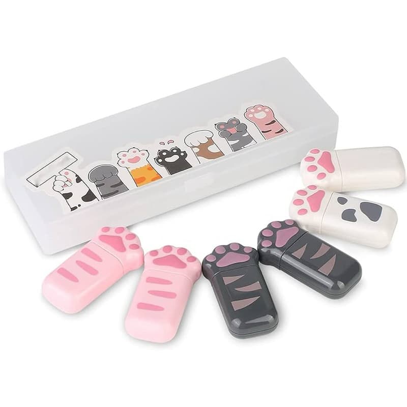 Corretivo em Fita Patinha de Gato Kawaii – Mini Corretivo Fofo Material Escolar Papelaria