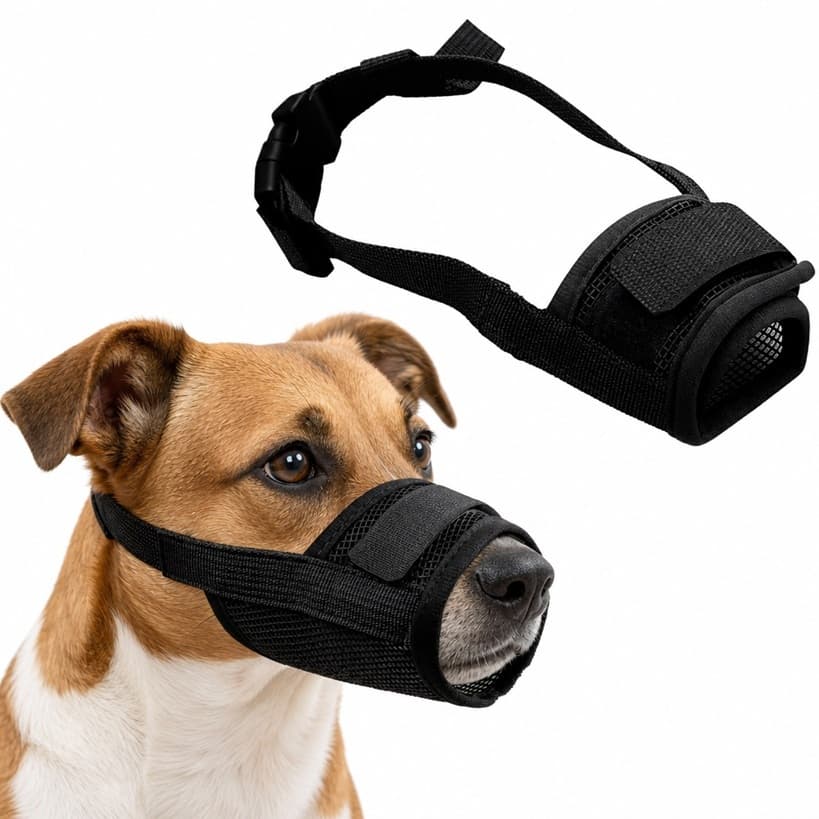 Focinheira para cachorro - Confortável - Respirável - Anti mordida - Focinheira segura