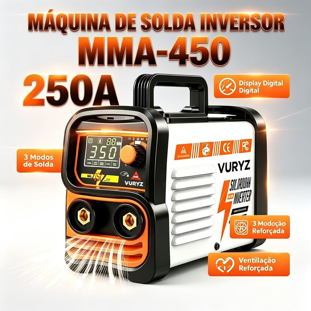 Máquina De Solda Inversora 220V MMA-450 Tecnologia Display Digital Ferramenta De Soldagem Portátil Automática