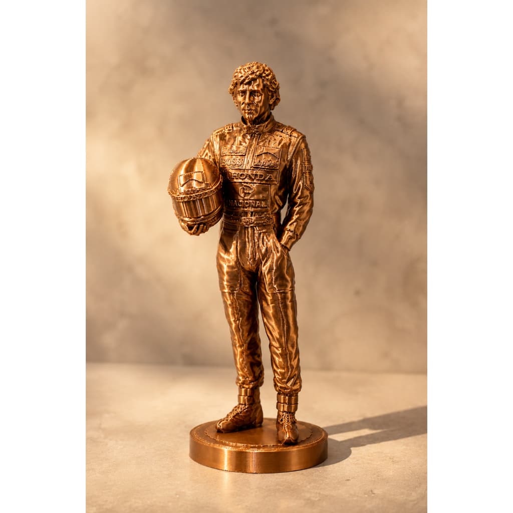 Estátua Ayrton Senna Bronze 18cm F1