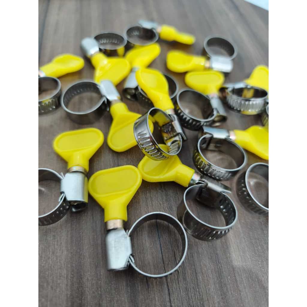 Kit Abraçadeira para Mangueira com Borboleta Regulável em Aço Inox 13 a 19mm mangueira jardim ou gas