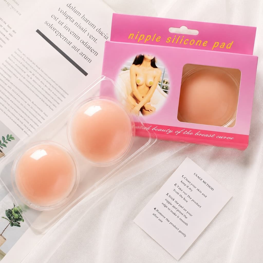 12 Pares protetor de Mamilo tapa seio de Silicone Adesiva Invisível Reutilizável para Mulheres e homens