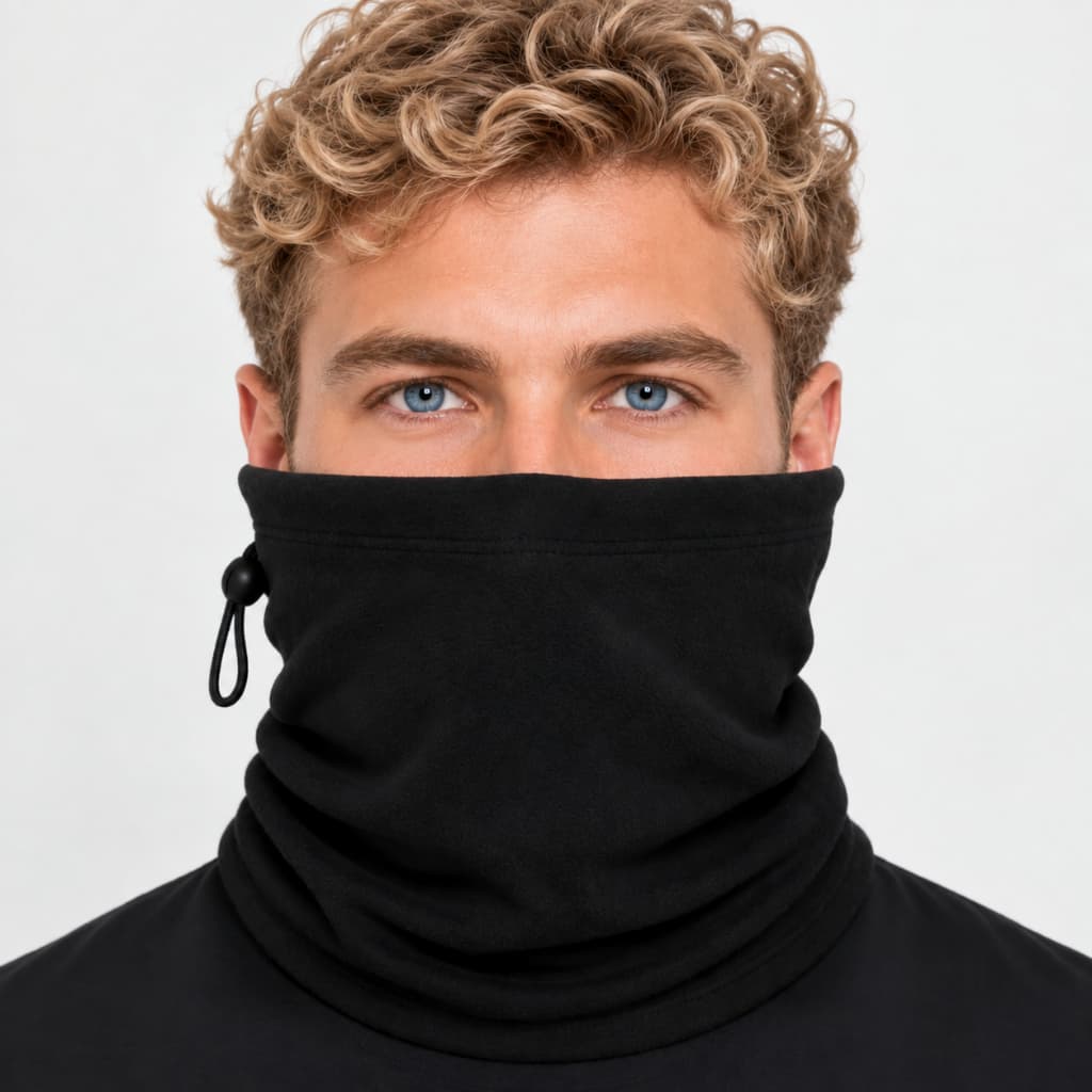 Kit 2 Balaclava Máscara Térmica Bandana Tubular Multiuso com Regulagem funciona como máscara gorro e touca