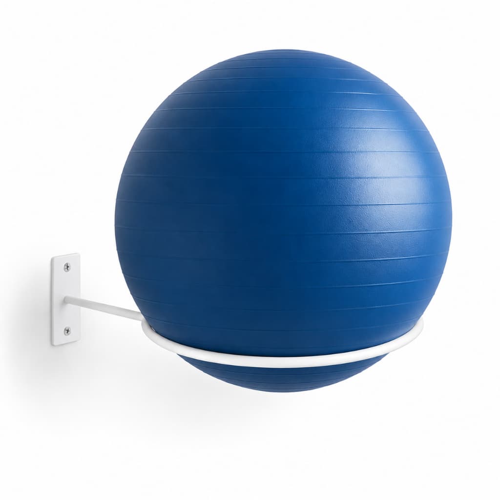 Suporte Bola Pilates Ou Suiça + Parafuso E Buchas Reforçado
