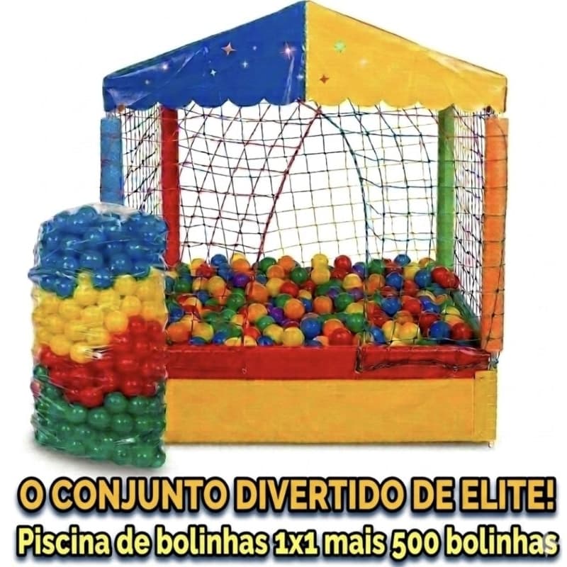 Combo Elite Piscina Completa de bolinhas 1x1 com 500 bolinhas