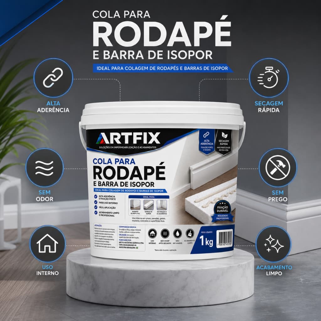 Cola Isopor para Obras 1KG  - Aplicação Prática em Reformas e Instalações