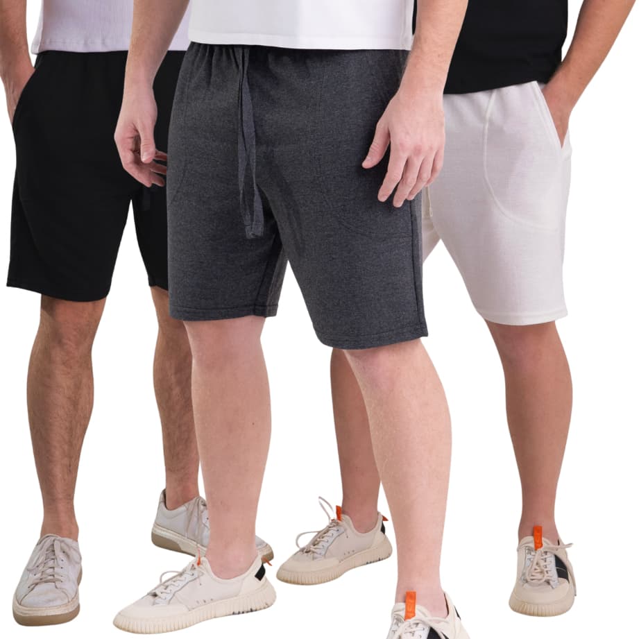 Kit 3 Bermuda Moletom Masculina Bermuda Treino Shorts Academia Bermuda Casual Shorts Moletom