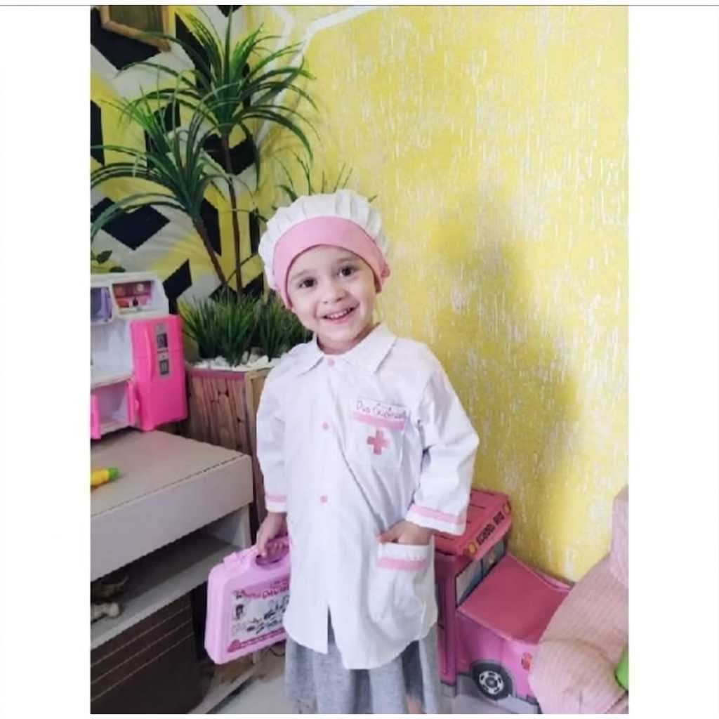 jaleco infantil personalizado uvissex bordado