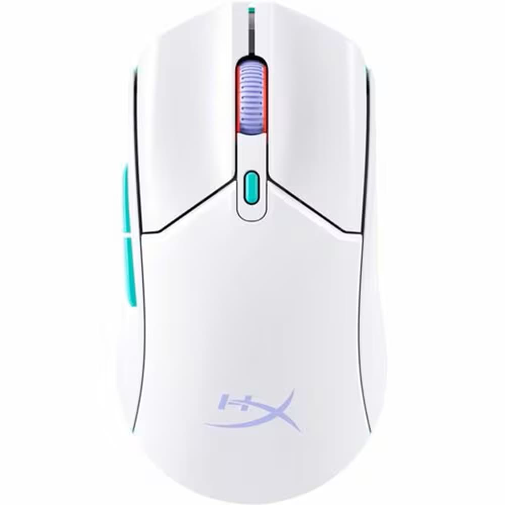 Mouse Gamer HyperX Pulsefire Haste 2 Core Wireless Branco - 12000 DPI, 70g Leve, Bateria 100h e Dual Mode
