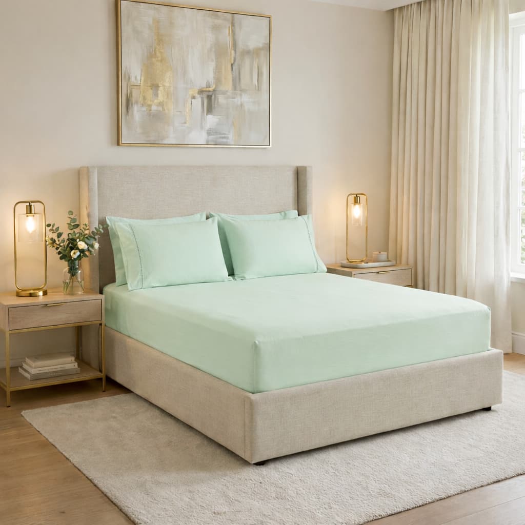 JOgo/kit de lençol cama queen com elastico 400 fios 100% algodão 3 peças