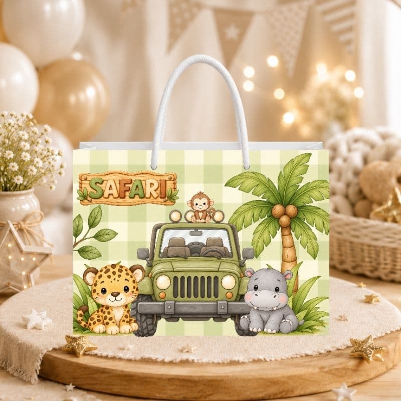 Sacolinha Safari Lembrancinha Festa Infantil Personalizados Aniversário