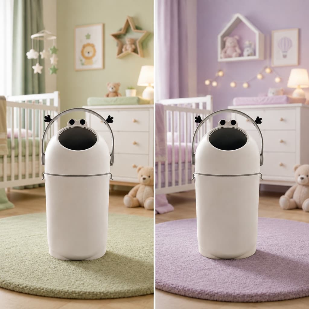 Lixeira para Fraldas Rister Baby Sapinho – 10L com Tampa e Vedação Anti-Odor