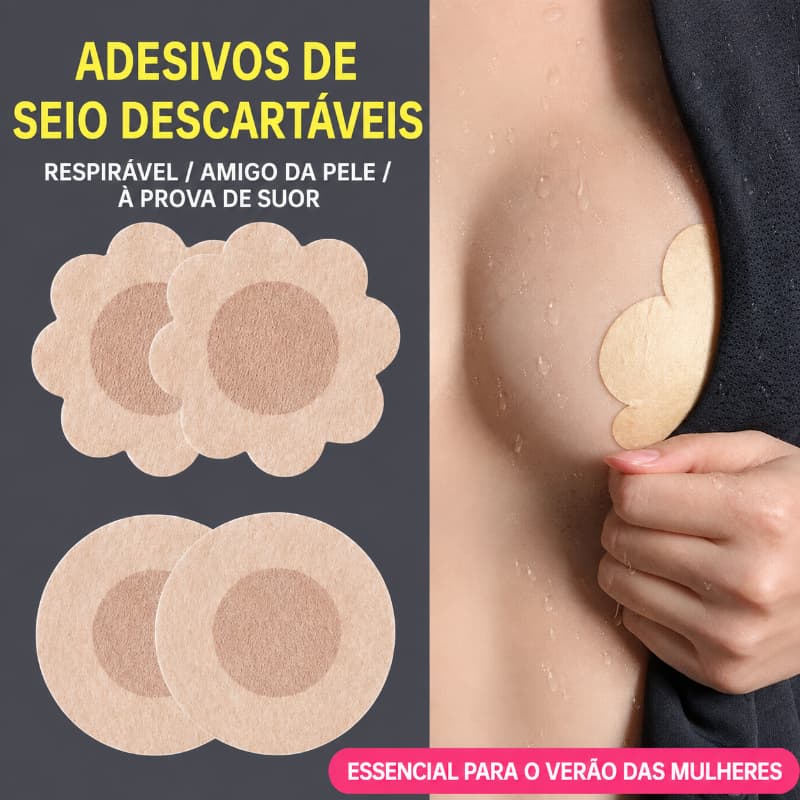 Adesivos Protetor Mamilo Invisivel Bico Aureola Tapa Seios 7,5cm