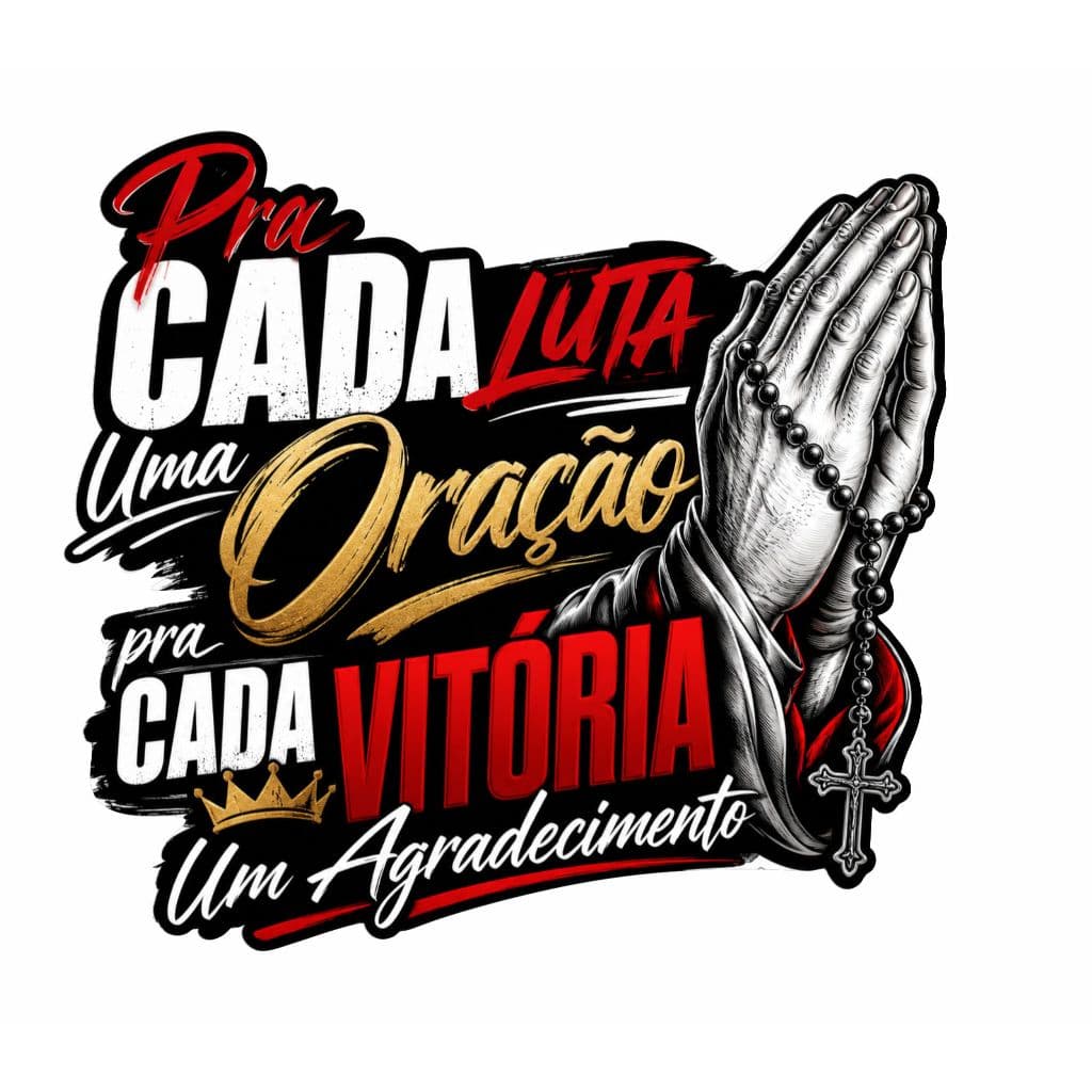 Adesivo Religioso Cada Luta uma Oração para carro moto caminhão capacete não desbota, adesivo de vinil