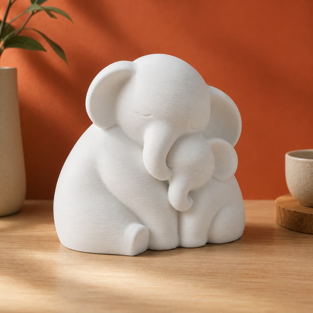 Elefante Decorativo Fofo Decoração Minimalista Moderna Animal Filhote para Estante Sala Casa Quarto Presente