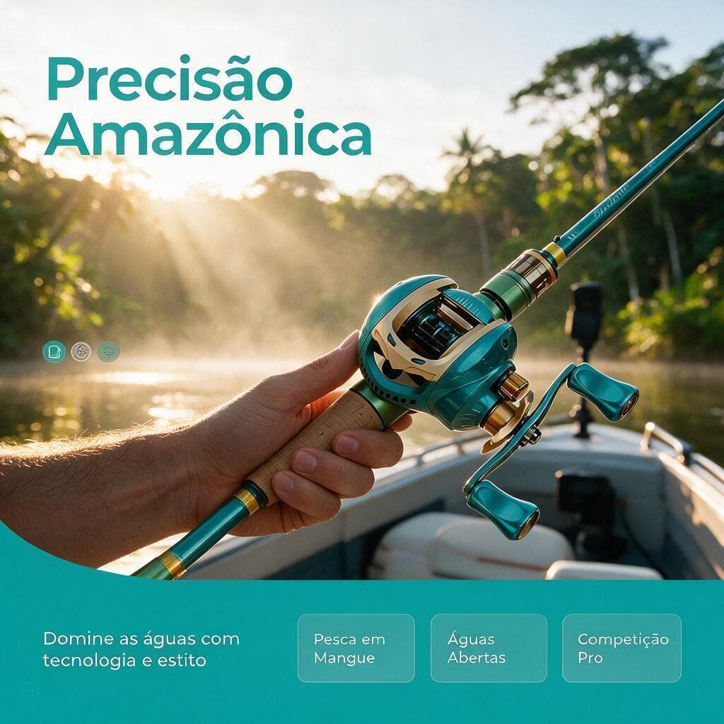 Kit de vara de pesca em fibra de carbono + molinete AC2000 ou manípulo para destros/canhotos 2026