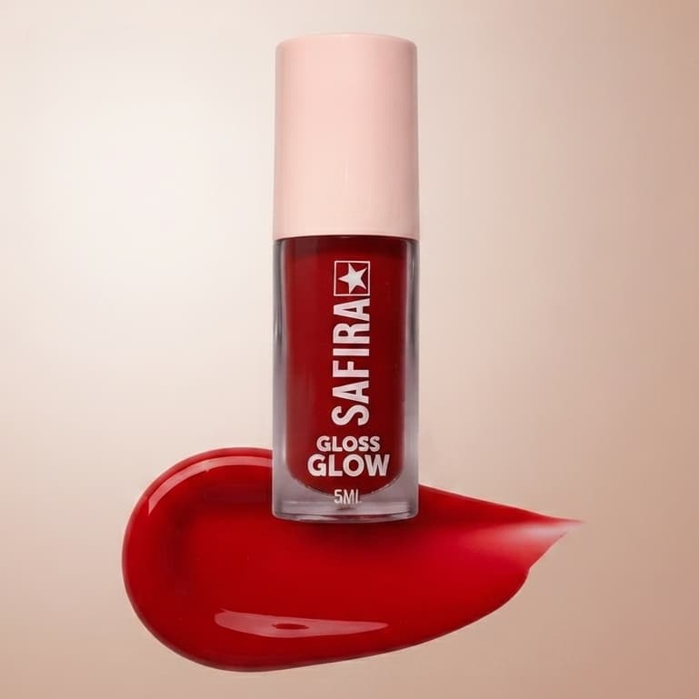 Gloss Labial Glow Safira Cor 01 Vermelho Brilhante Hidratante 5ml