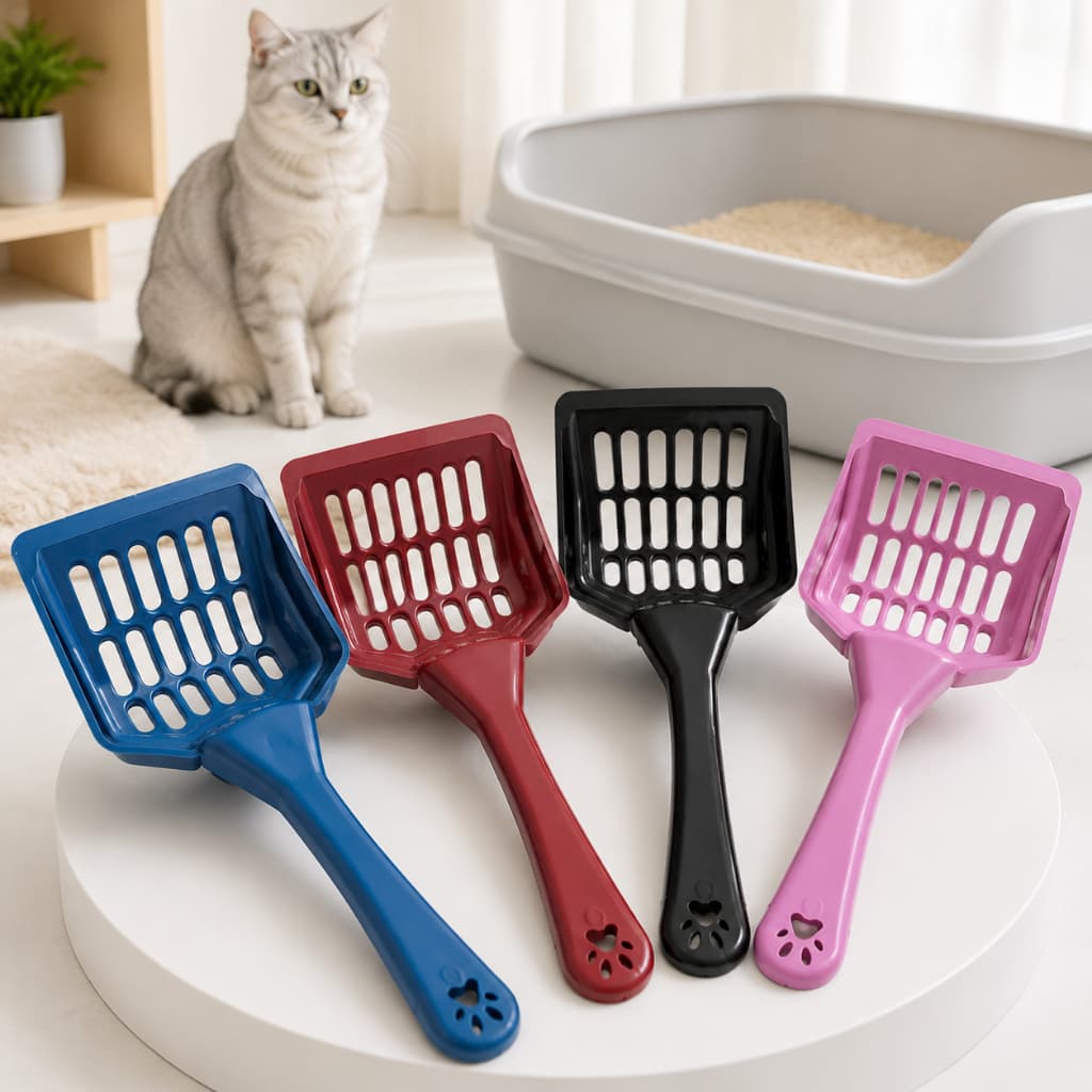 Pá Higiênica De Areia para Gatos Peneira Coletora