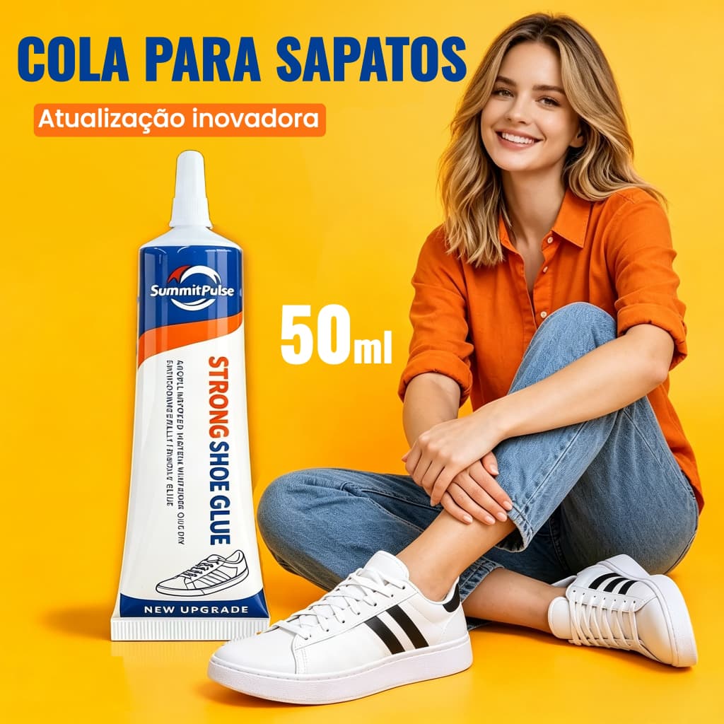 Cola flexível Para Reparo De Sapatos – Adesivo À Prova D'água Fixação De Solas , Saltos E Bolsas (60ml)