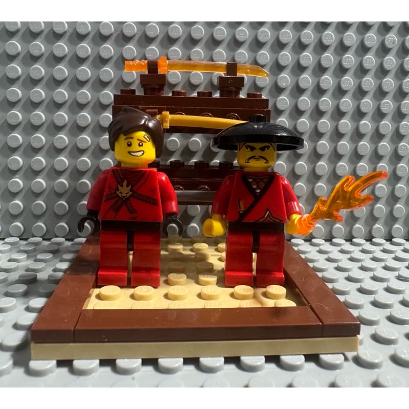 Lego® Ninjago MOC Academia sensei fogo ninja Kai 36 peças Lego original