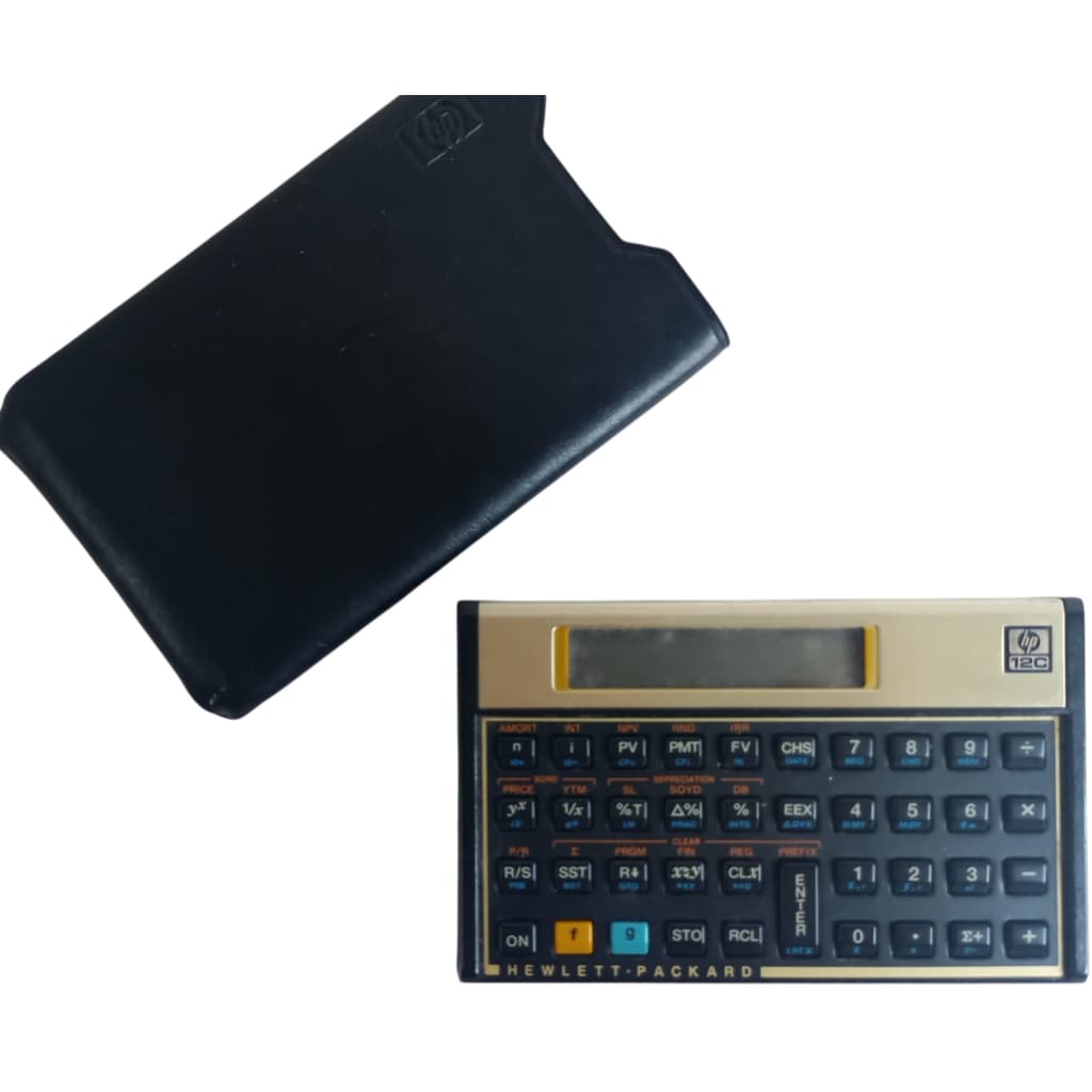 Calculadora Financeira HP 12C Gold Clássica + Capa (SEM BATERIA)