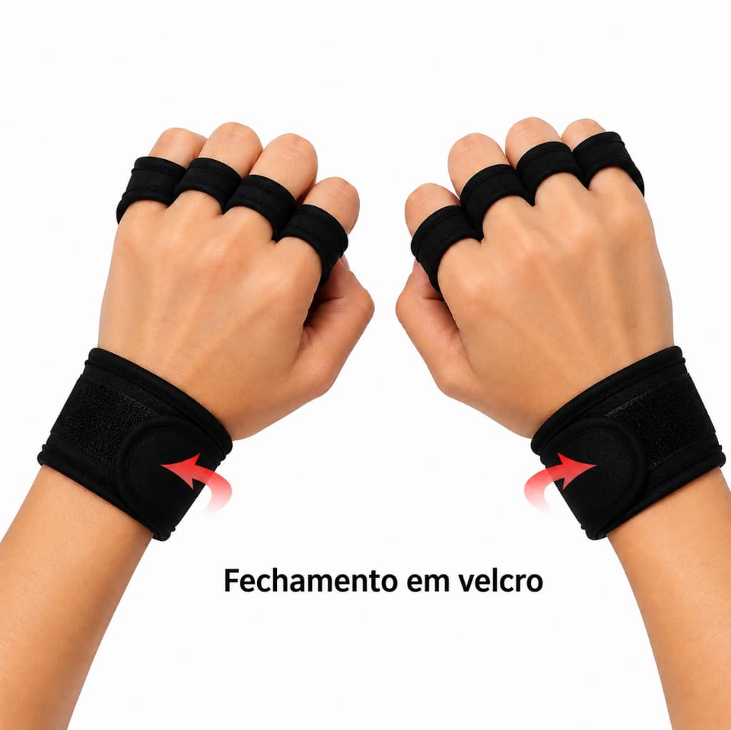 Luva Academia Musculação Treino Antiderrapante Grip Crossfit Levantamento Peso Fitness Unissex