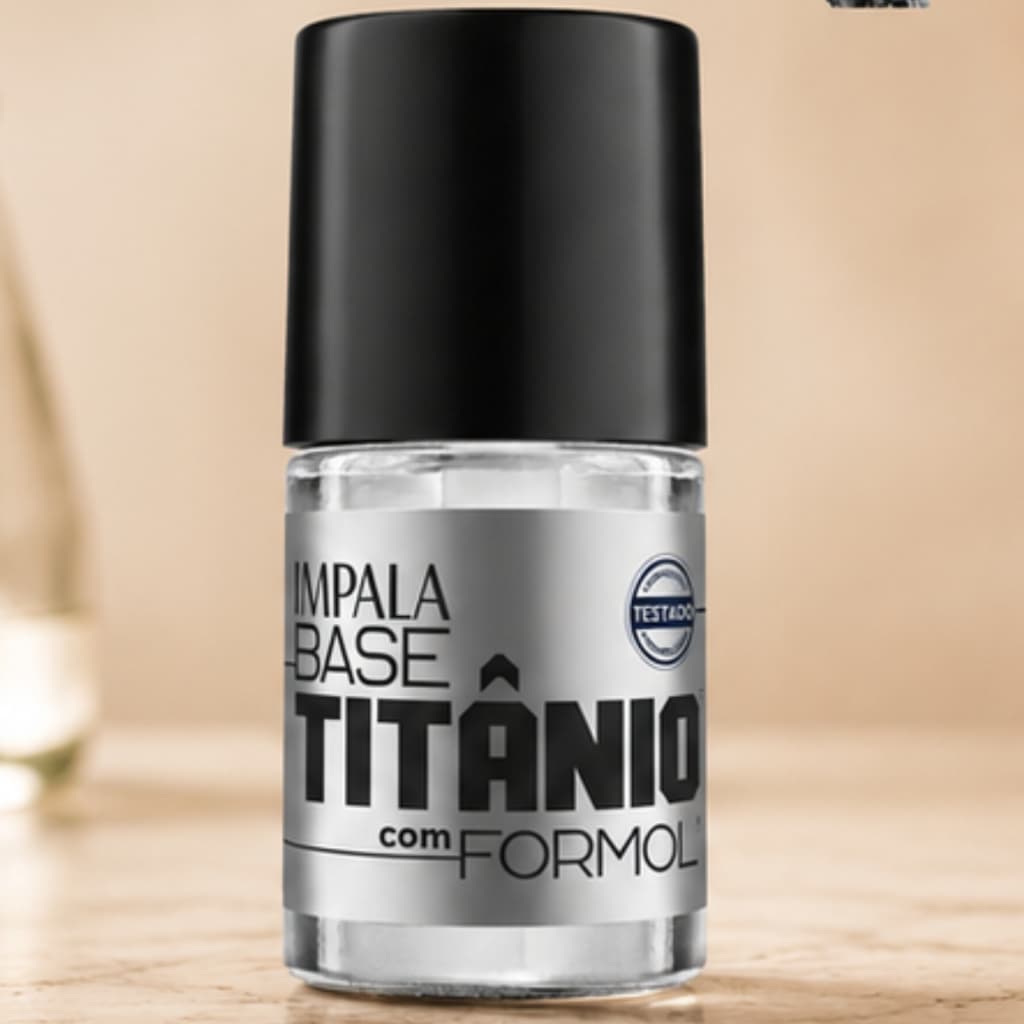 Esmalte Impala Base Titânio Com Formol Fortalecedor de Unha