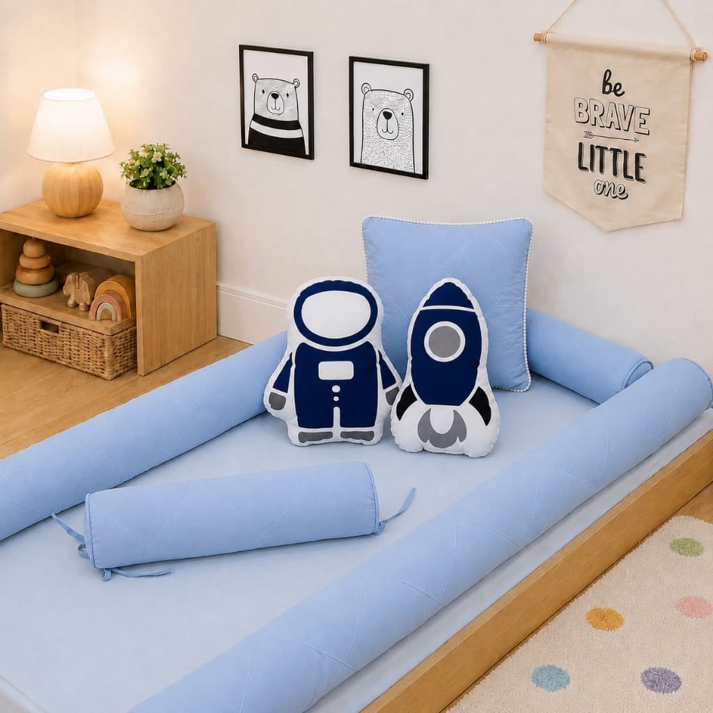 Kit Rolinhos Montessoriano Mini Cama 4 Pçs Nervura