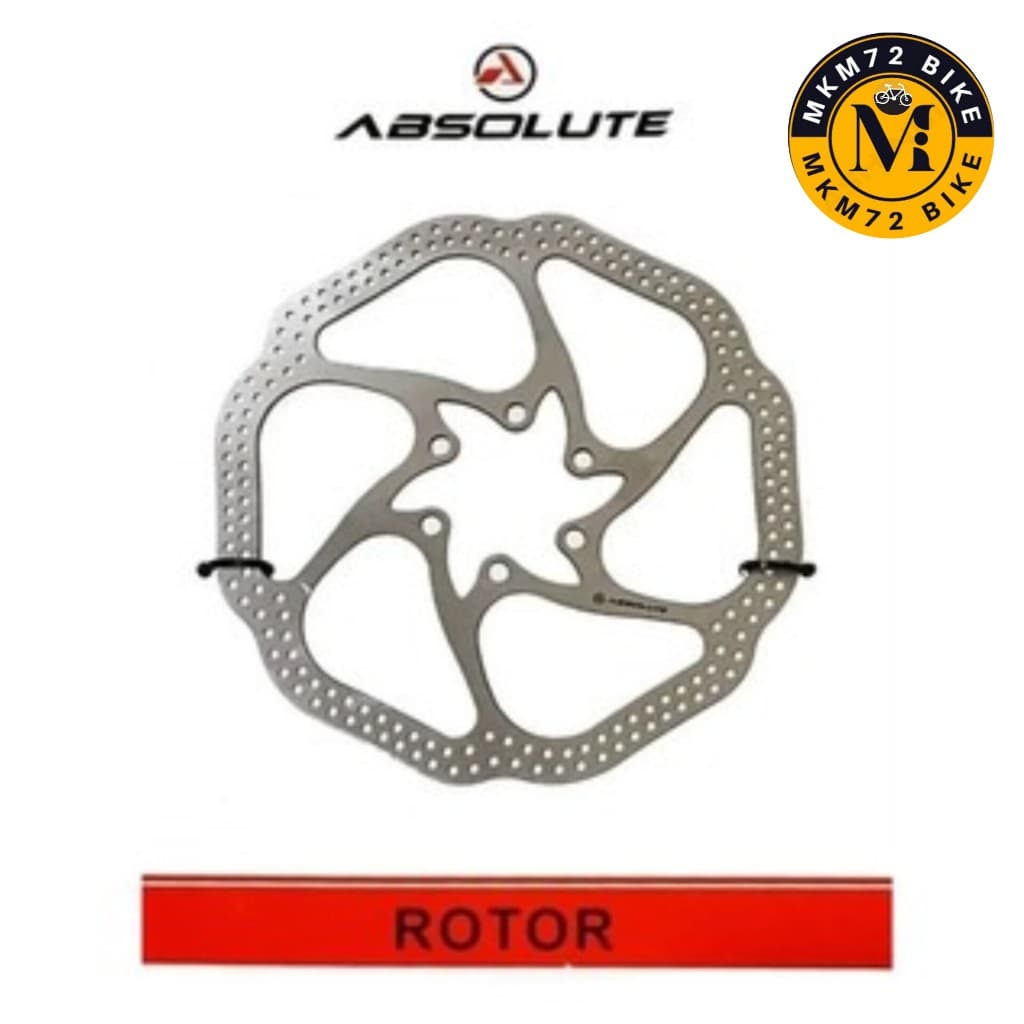 Disco Rotor Absolute 160mm Inox disco freio Mecânico Hidráulico Bicicleta Bike 6 Furos