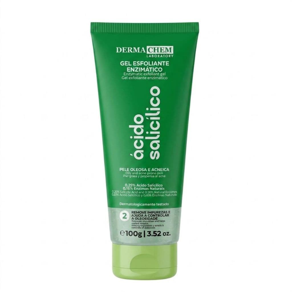Ácido Salicílico Gel Esfoliante 100g – Remove Impurezas e Ajudar a Controlar a Oleosidade - Controle Cravos & Espinhas