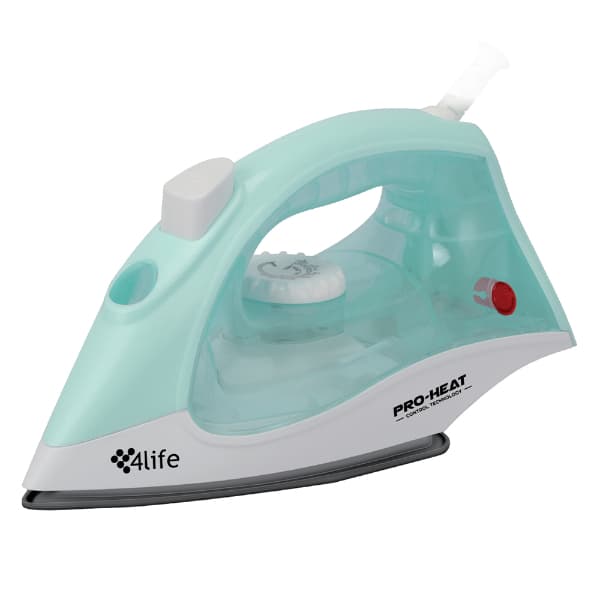 Ferro de Passar a Vapor 4life FL1106B 1000W 110V Azul/Branco – 3 em 1