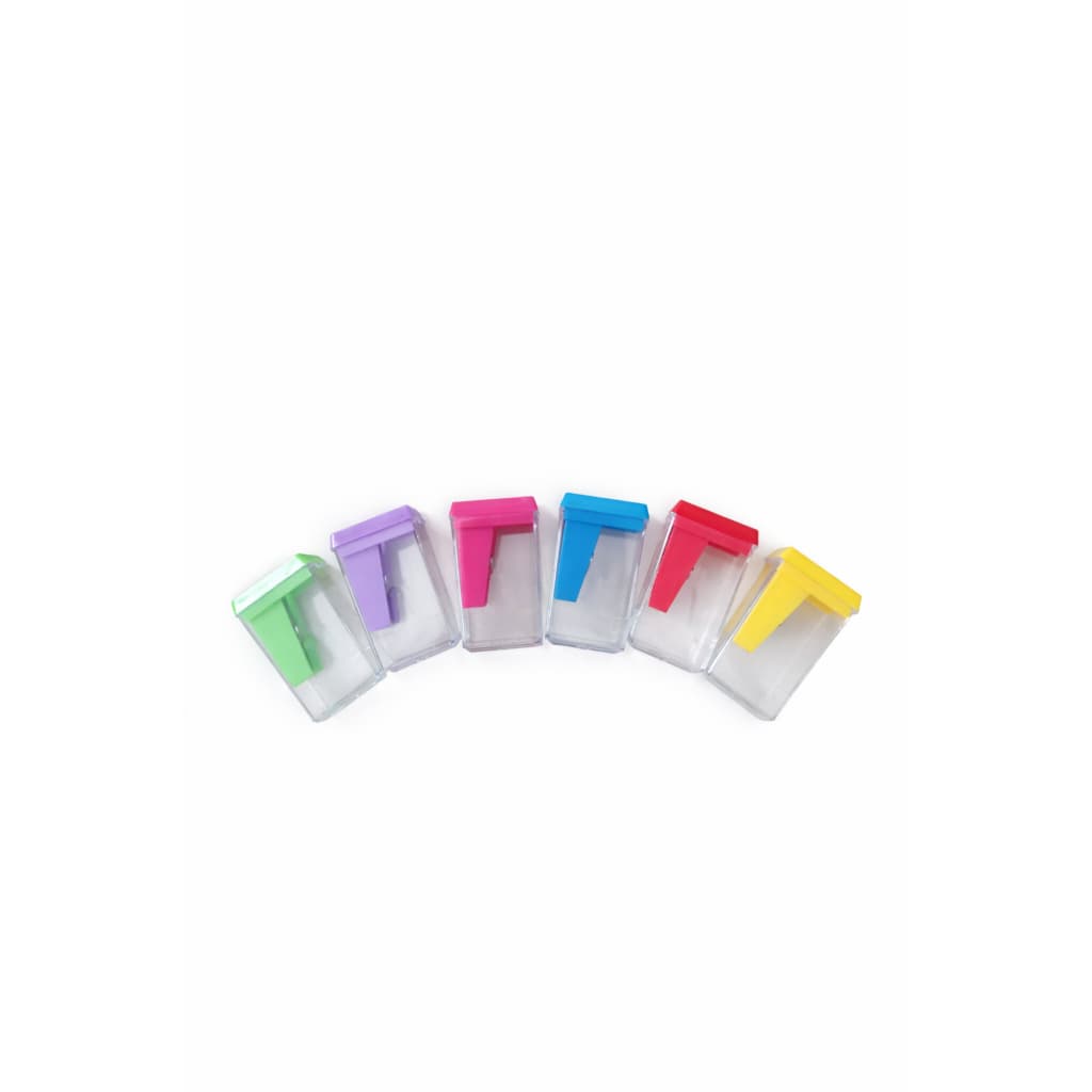 Kit C/06 Apontadores com depósito - base plástica - Masterprint