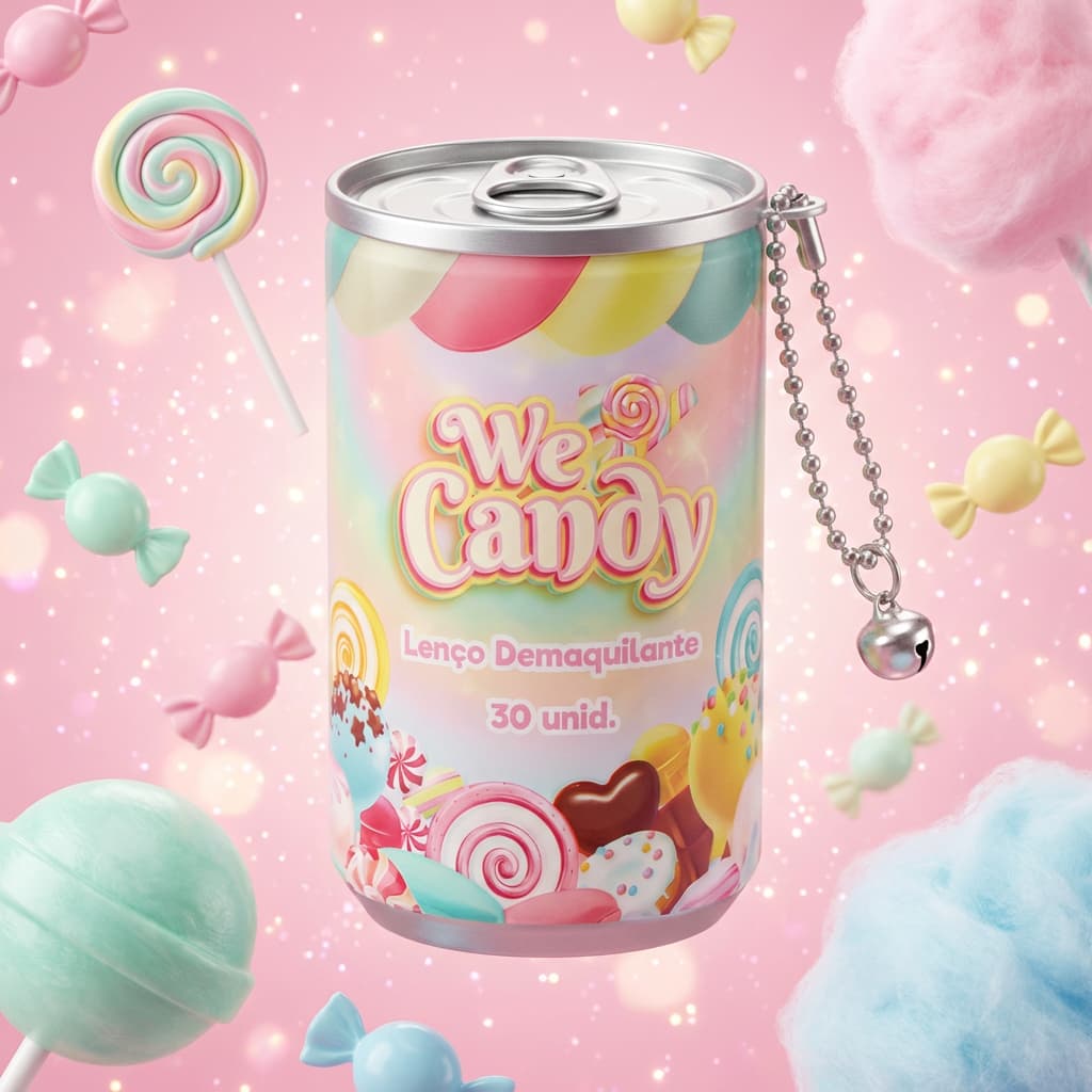 Lenço Demaquilante linha We Candy | 30 un - Vivai