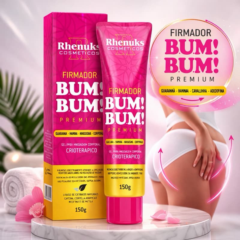 Firmador Bum Bum Premium Rhenuks Creme Corporal 150g
