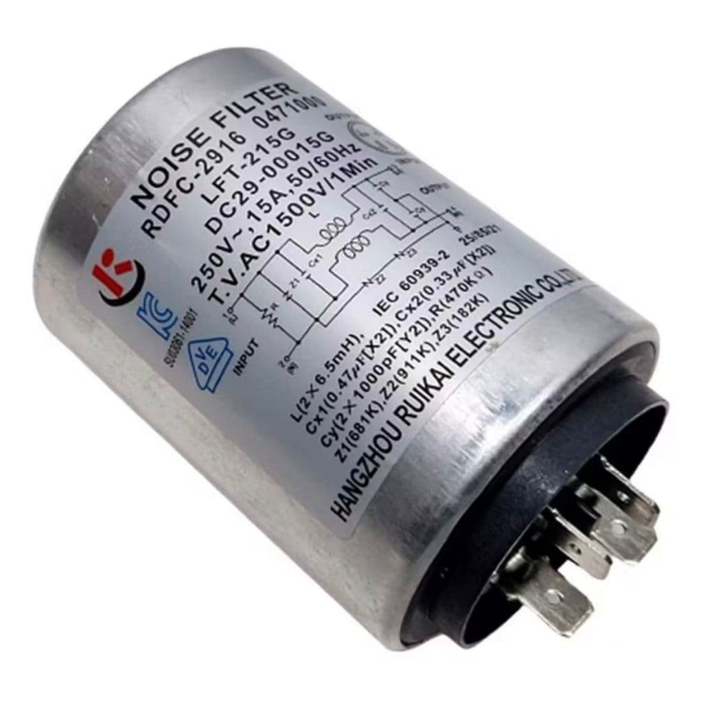 Filtro Linha Capacitor 250v Lava Seca Samsung Dc29-00015g