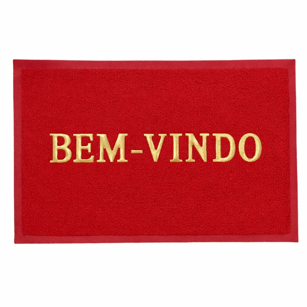 Tapete Capacho Decorativo Bem-vindo 40x60cm Antiderrapante