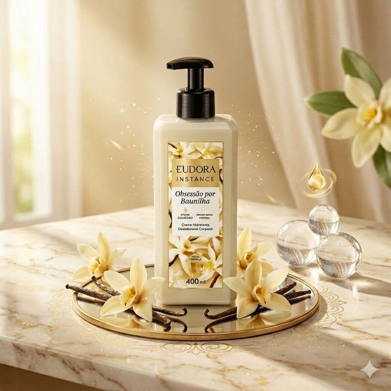 Eudora Instance Obsessão Por Baunilha Hidratante Corporal 400ml ou Refil 350ml